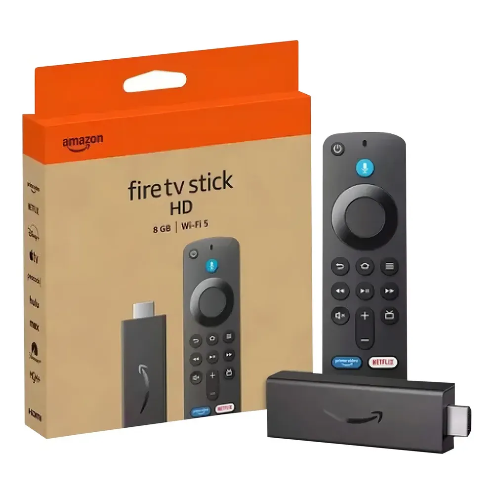 Amazon Fire Tv Stick Hd Streaming Media Player 8gb Color Negro Con Adaptador 110/220 Volts